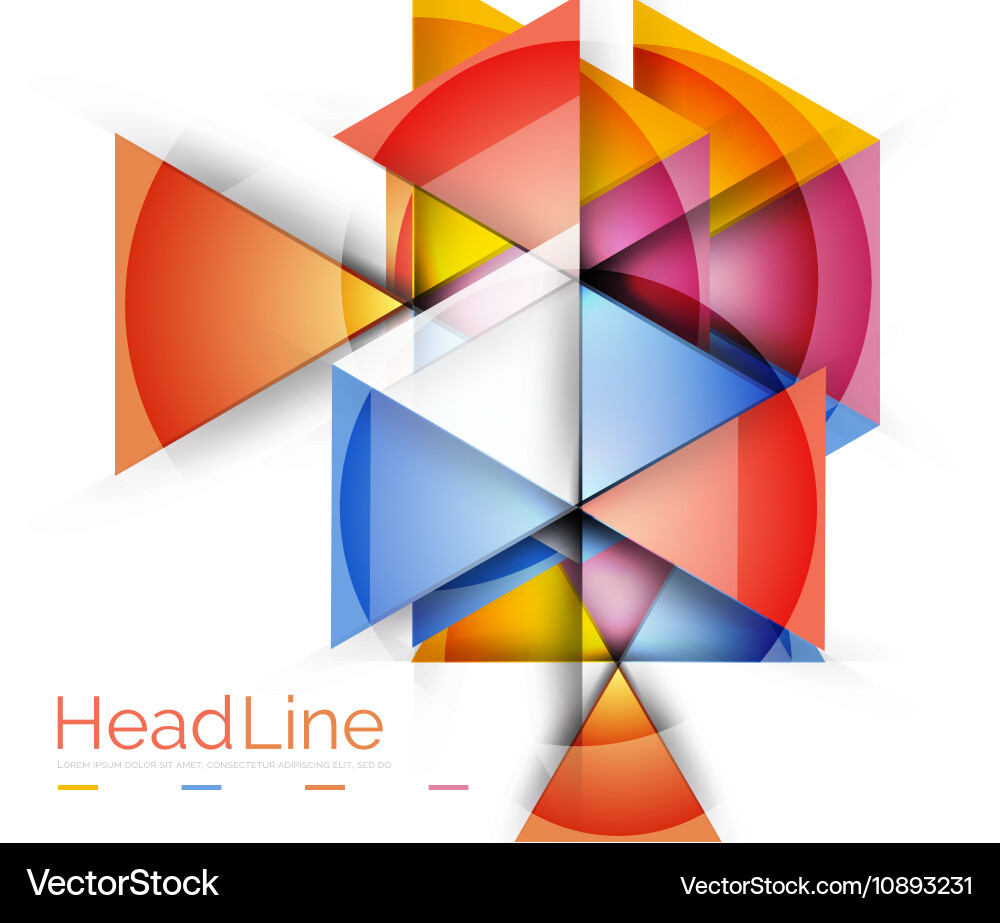 Triangle abstract background Vector Image