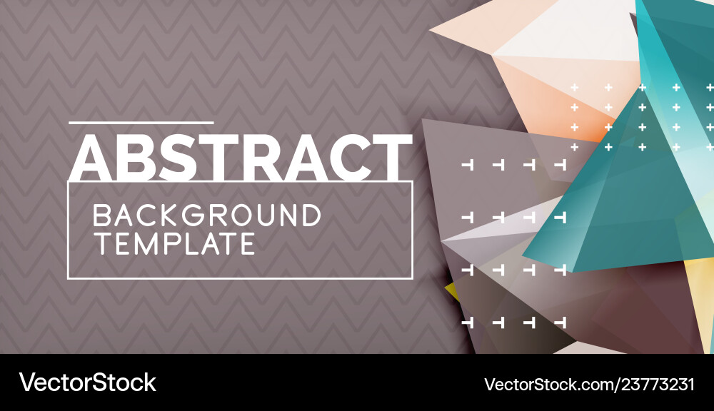 Triangular low poly background design Triangular low poly background design vector image