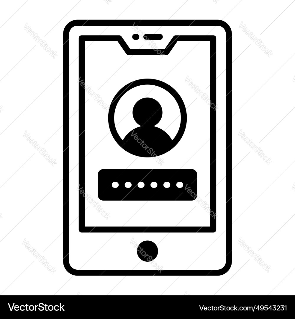 User account password design in modern style vector image