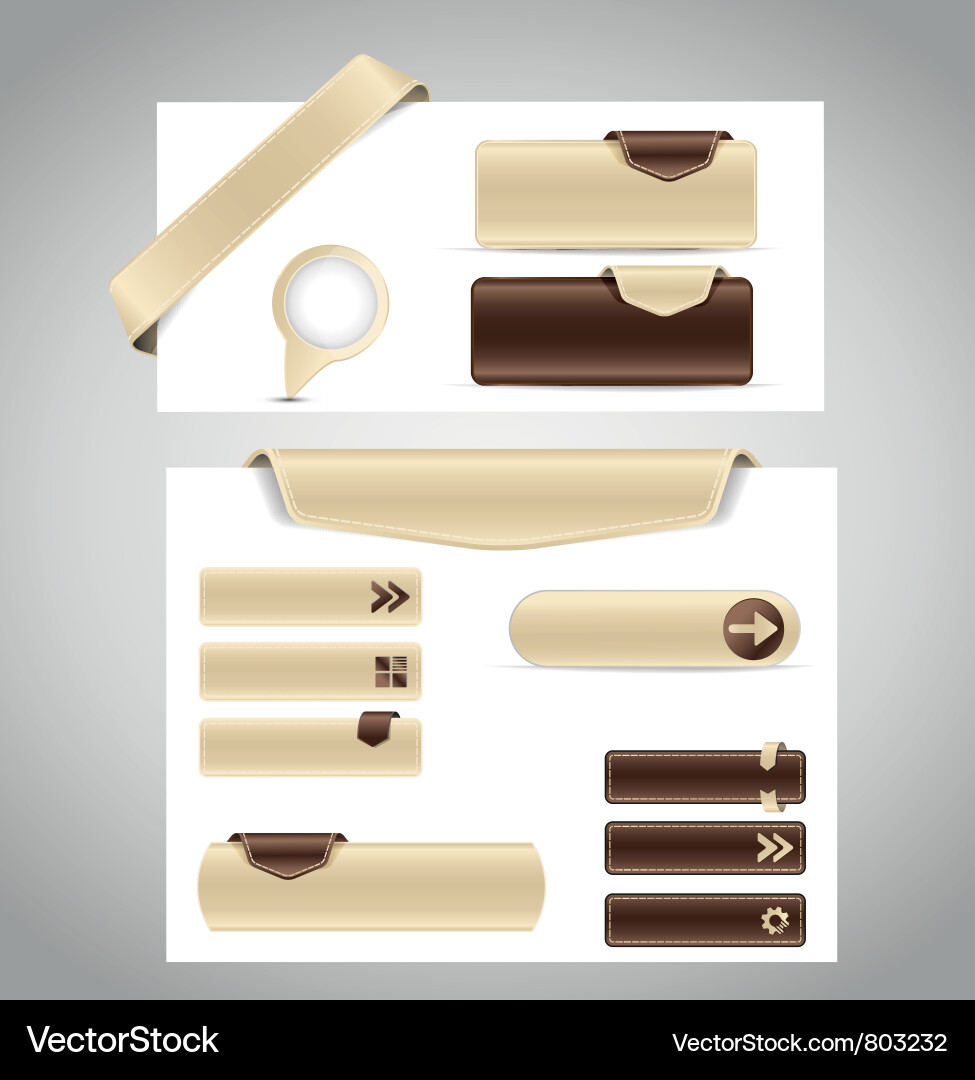Buttons Vector Image