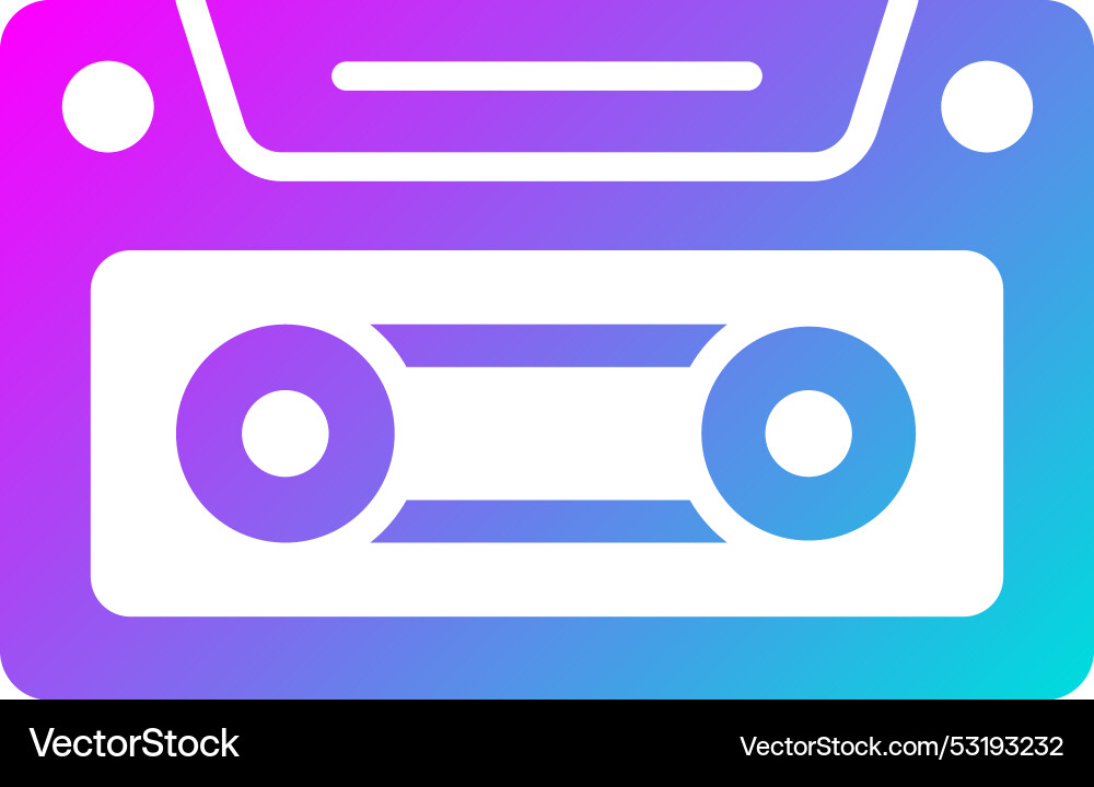 Cassette icon design Vector Image