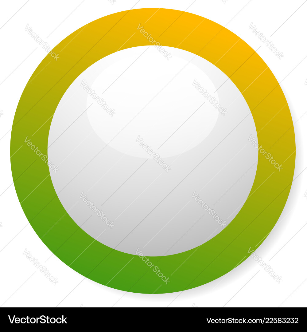 Circle button with blank space and highlight Circle button with blank space and highlight Vector Image