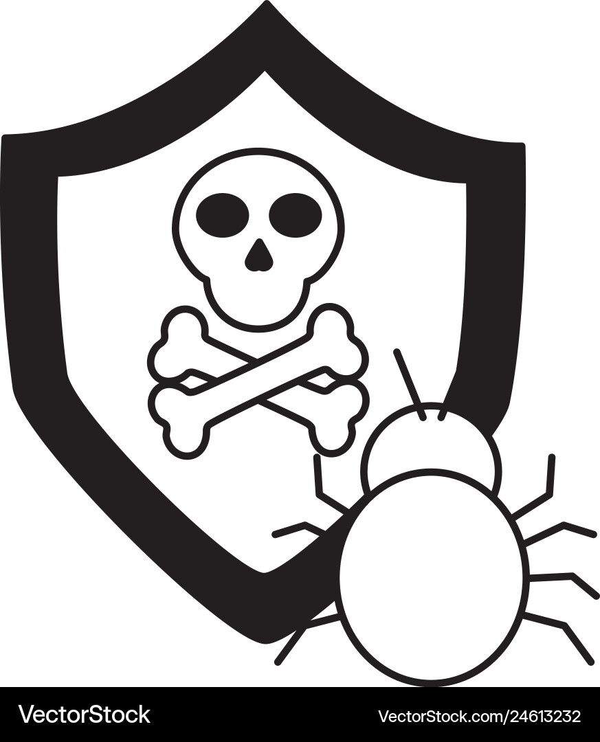 Cyber Security Daten Vektorbild