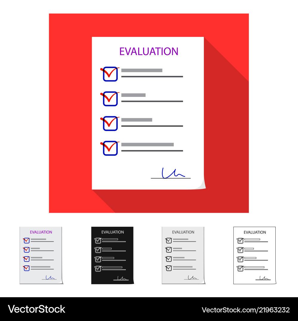 Design of form and document symbol vector image