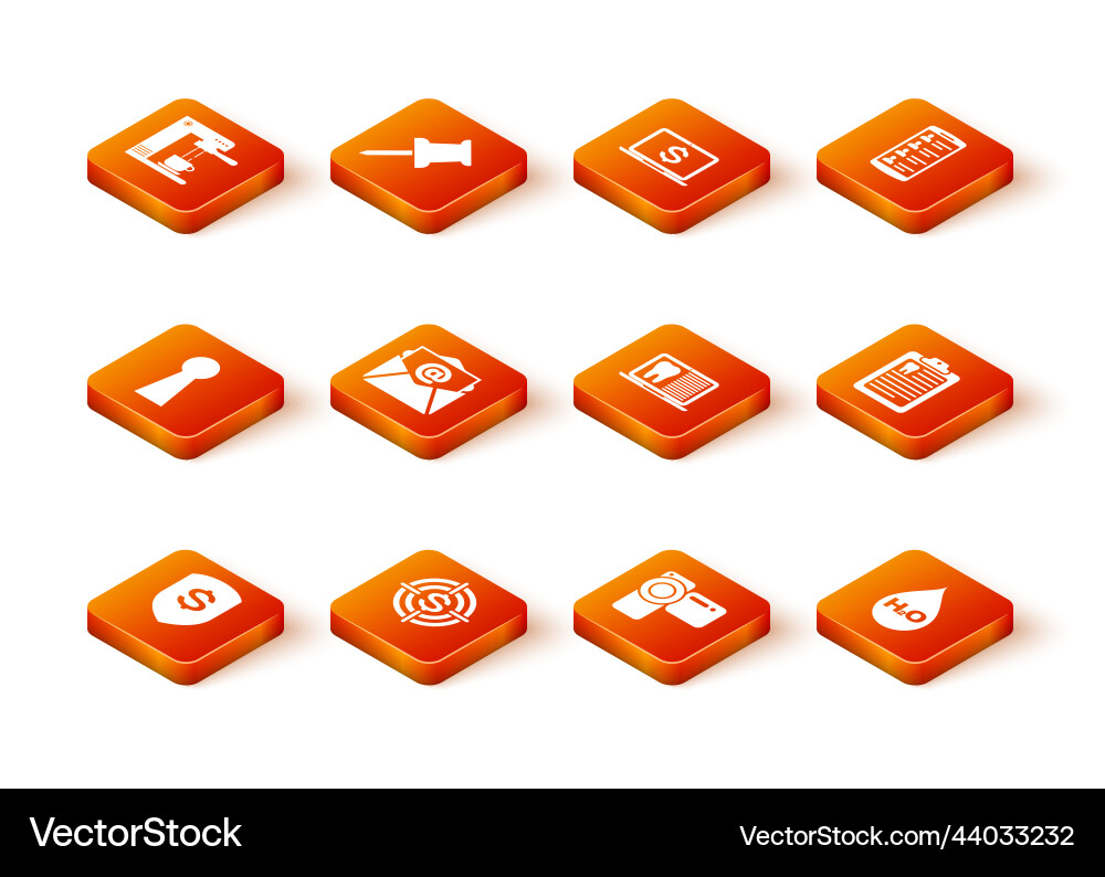 Set shield and dollar target with keyhole mail vector image