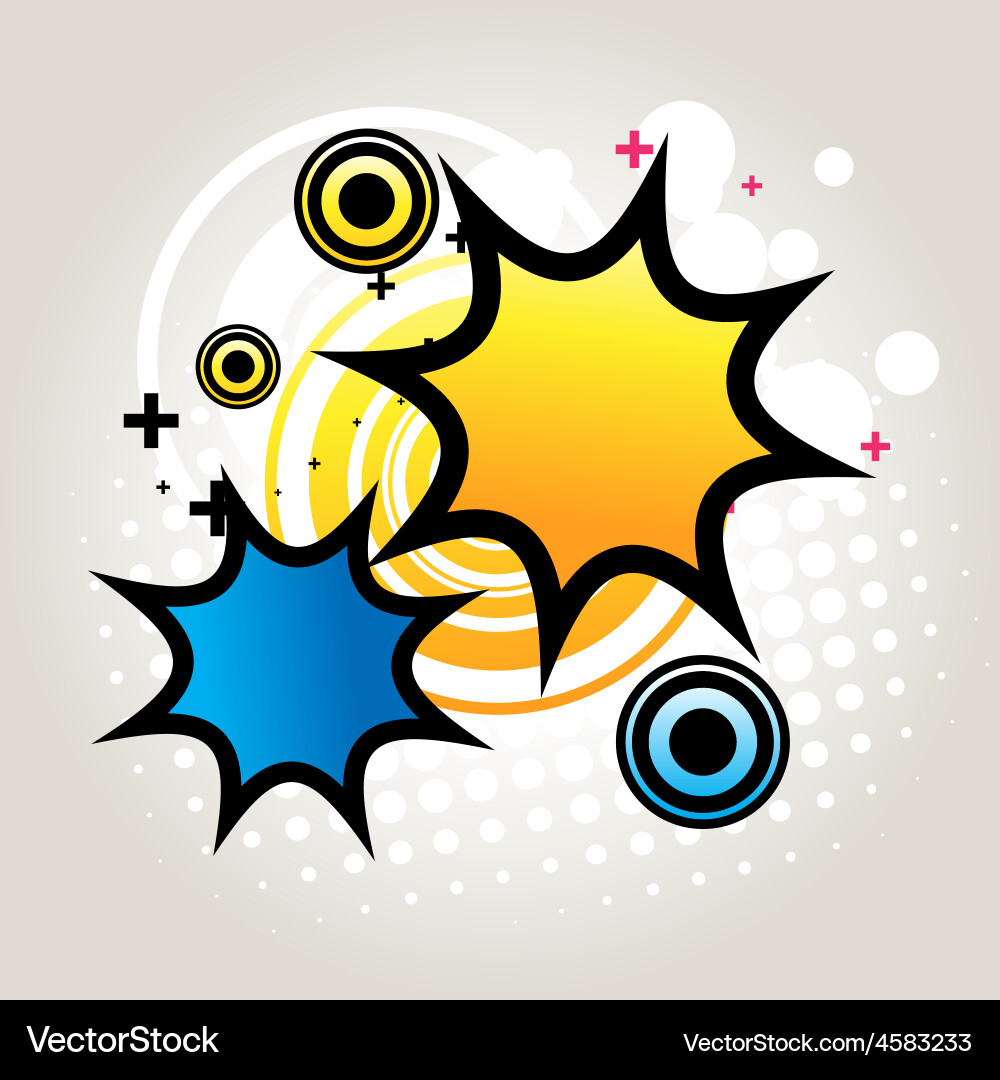 Abstract Colorful Splash Background vector image