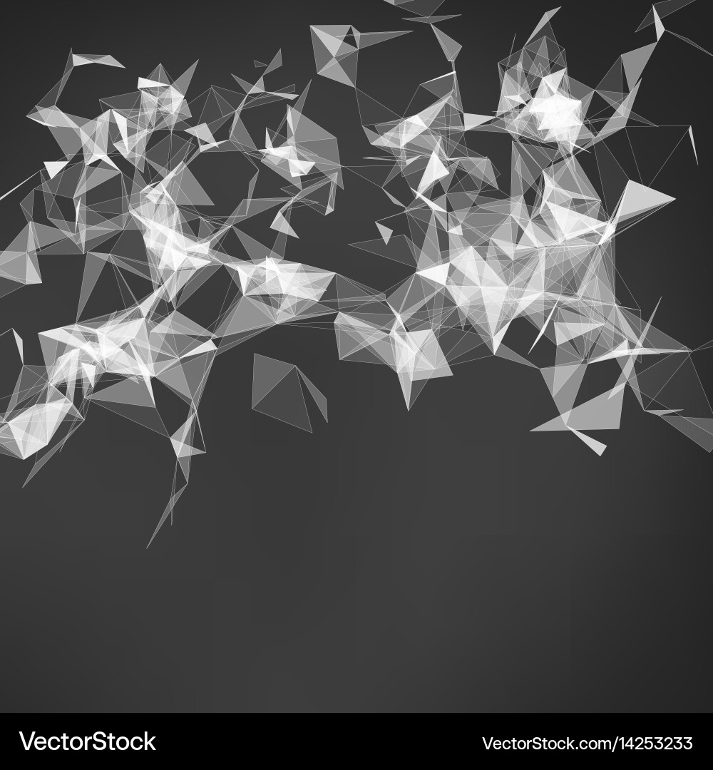 Abstract monochrome mesh background Vector Image
