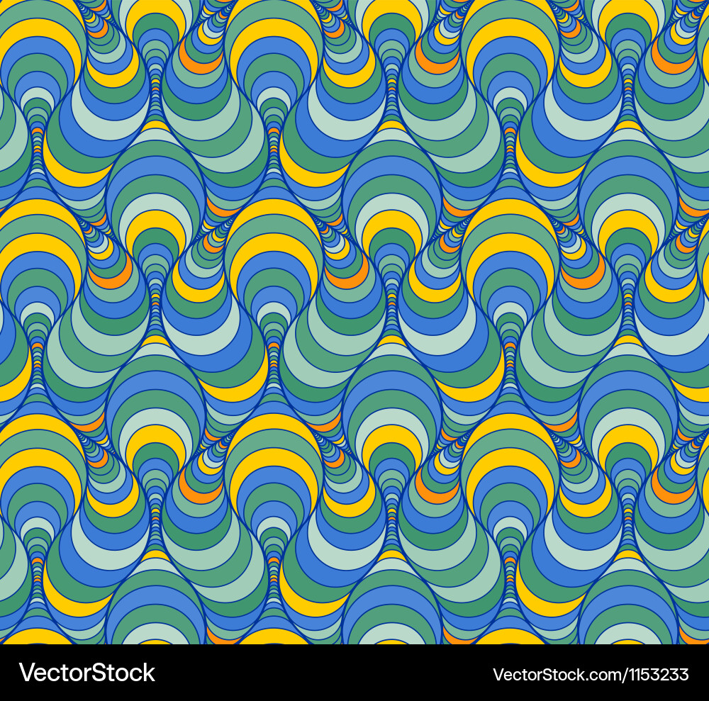 Abstract pattern with lined figures vector image