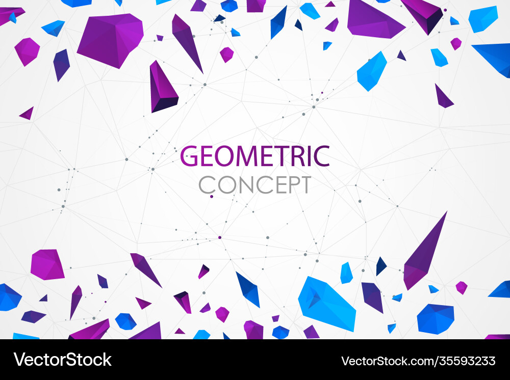 Abstract polygonal background with connecting Abstract polygonal background with connecting vector image