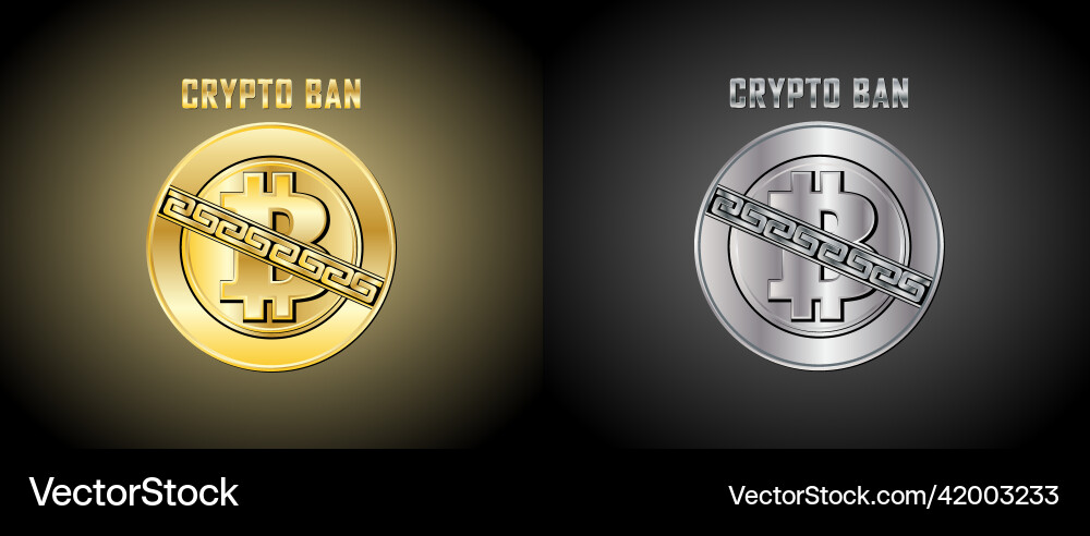 Bitcoin blockchain crypto currency Vector Image