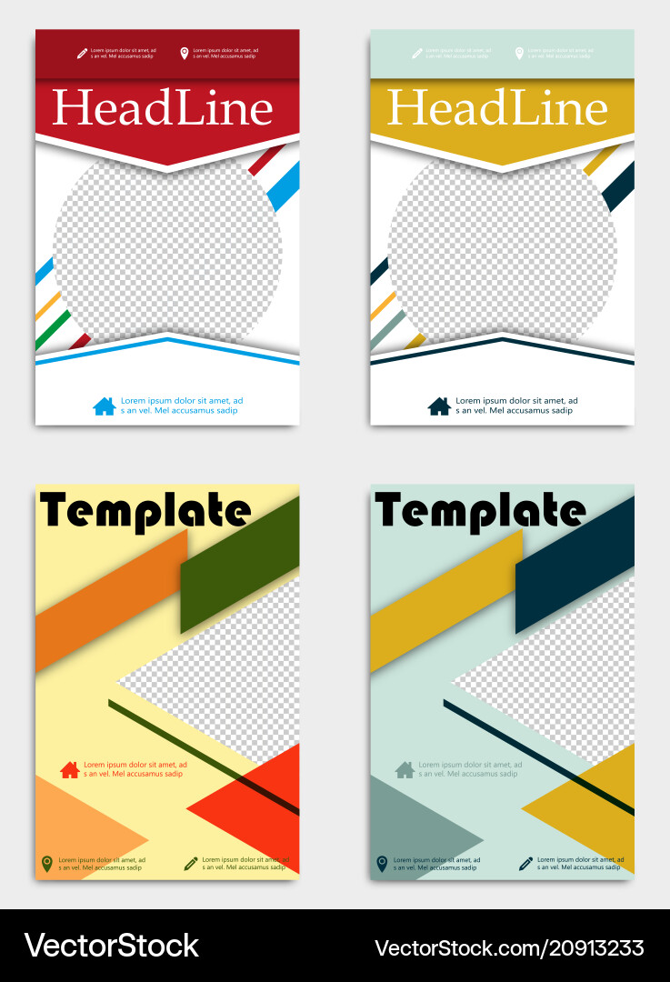 Business card template with background pattern Vector Image