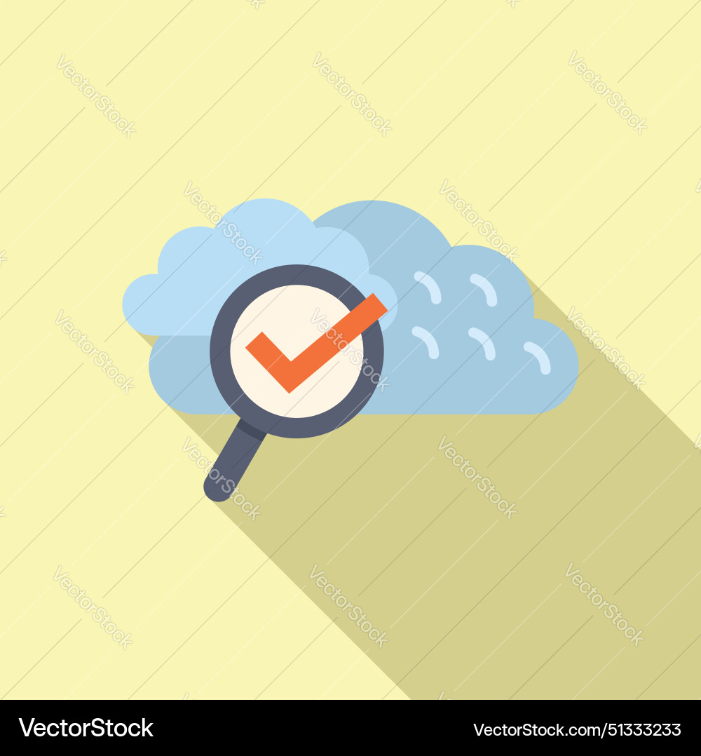 Cloud computing validation concept Cloud computing validation concept vector image