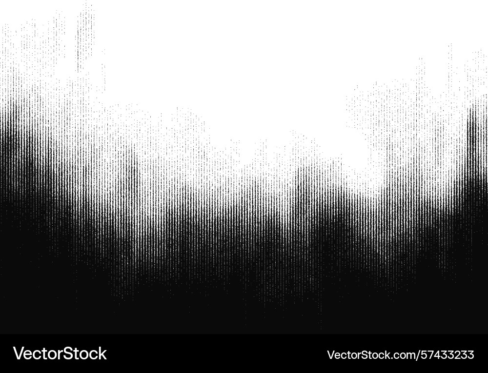Halftone texture with vertical black lines fading Halftone texture with vertical black lines fading vector image