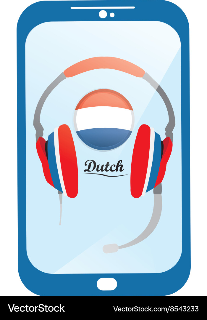 Learn language vector image