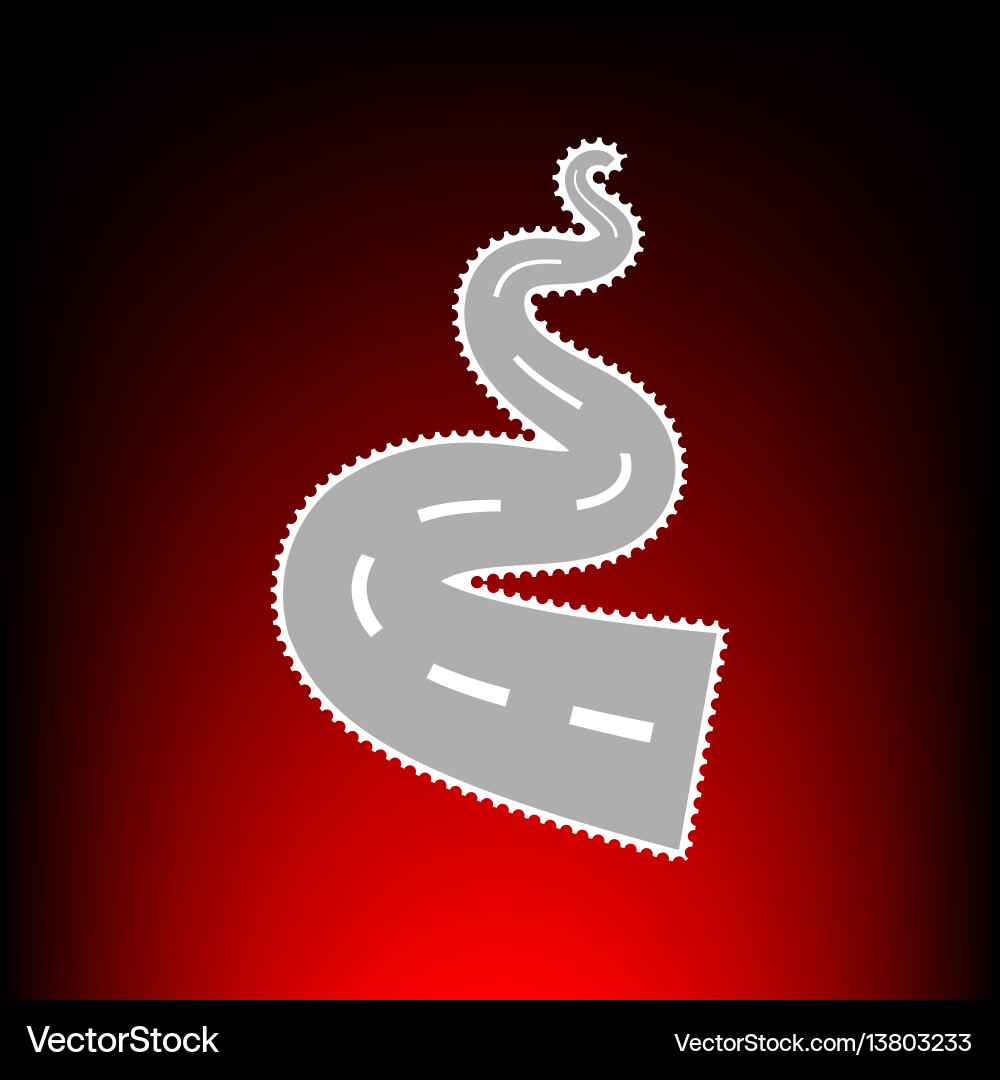 Road simple style Royalty Free Vector Image - VectorStock