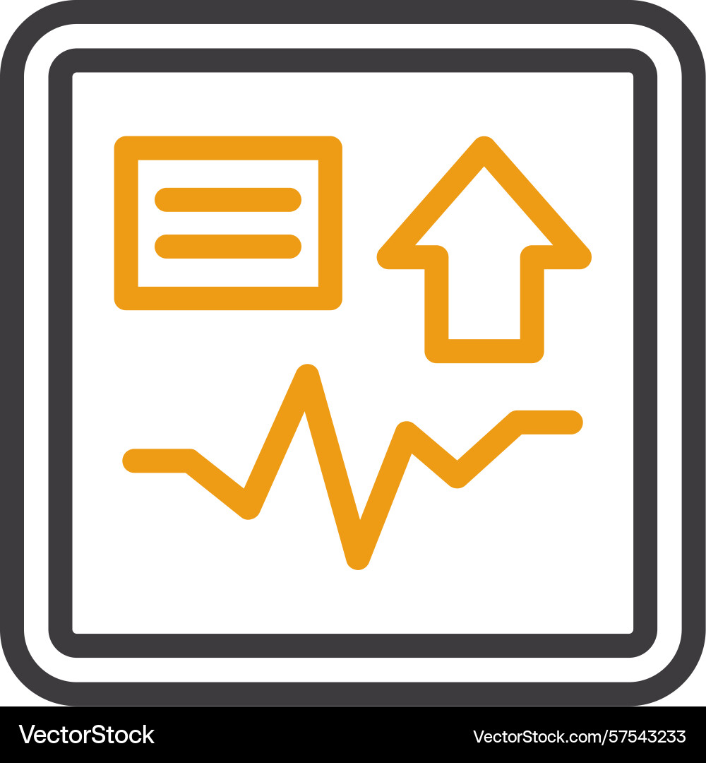 Shift spark two color icon Vector Image