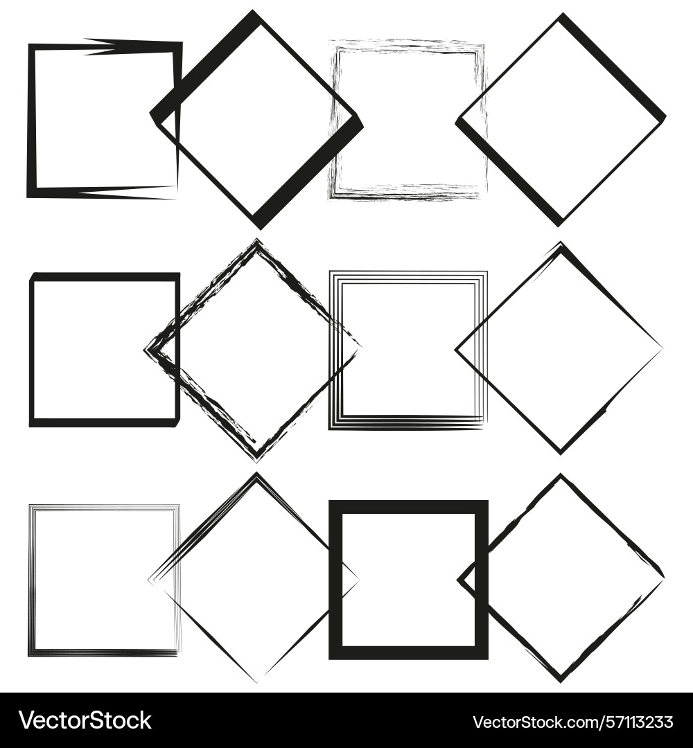 Square diamond matrix abstract line scheme Square diamond matrix abstract line scheme vector image