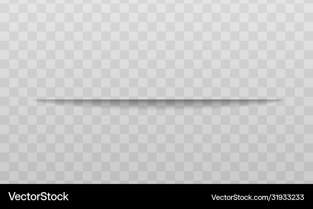 Transparent shadow and panel effect for web site Vector Image