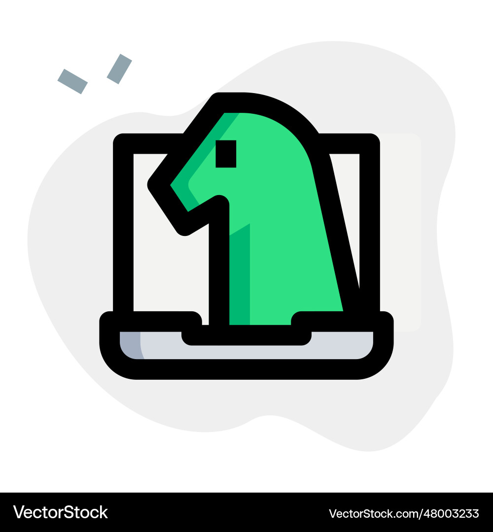 Trojan a malicious software for hacking computer Vector Image