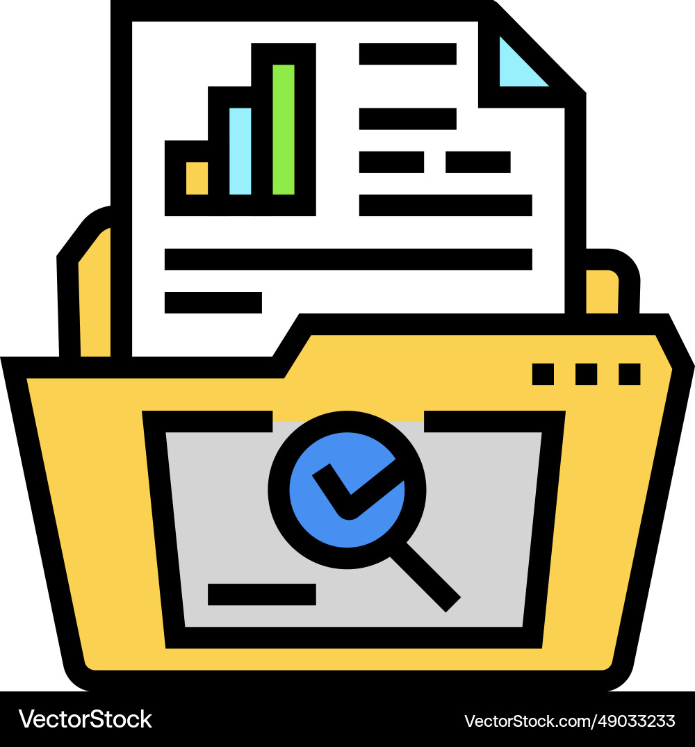 Use case analysis color icon Use case analysis color icon vector image