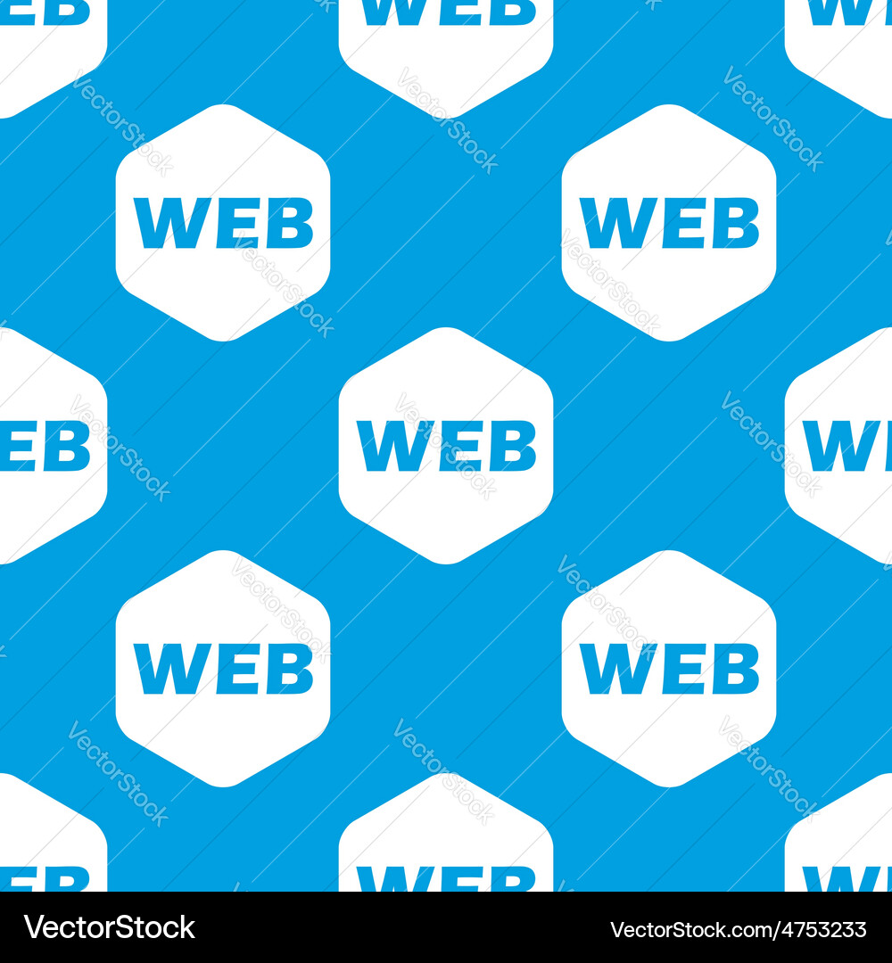 Web hexagon pattern vector image