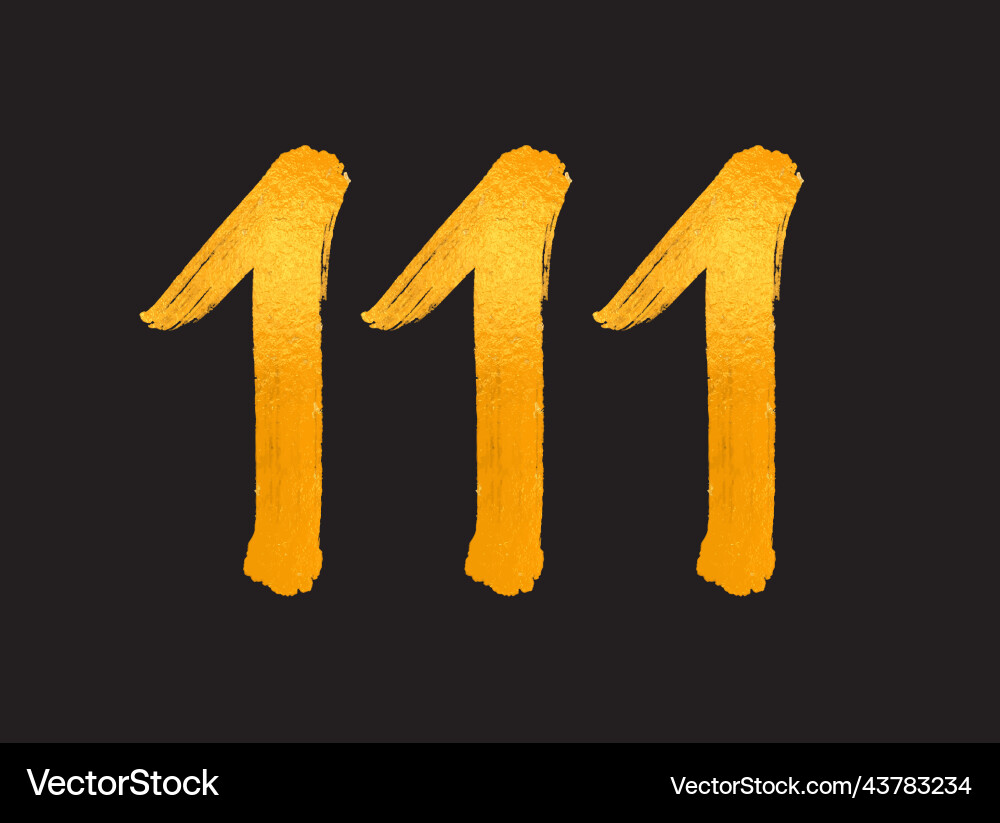 111 number logo (43783234) – Royalty-Free Vector | VectorStock