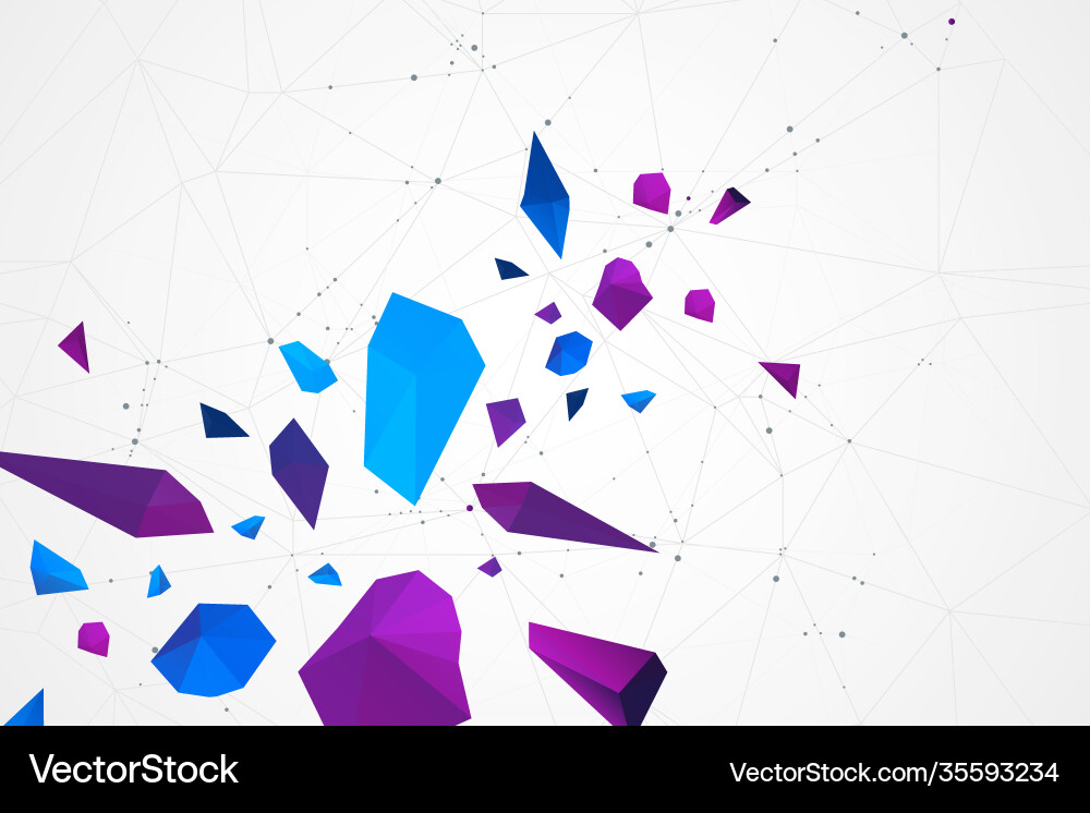 Abstract polygonal background with connecting Abstract polygonal background with connecting vector image