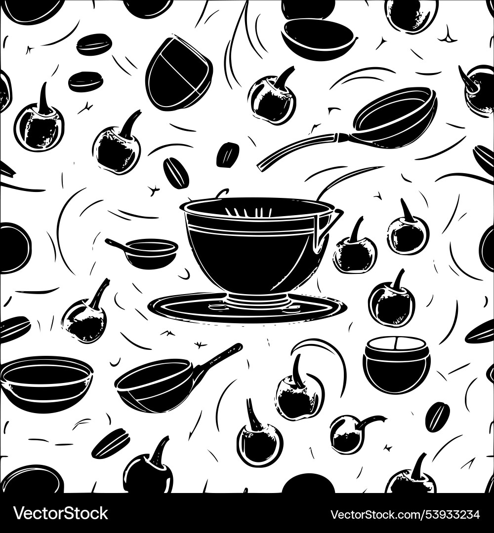 Cauldron abstract pattern seamless Vector Image