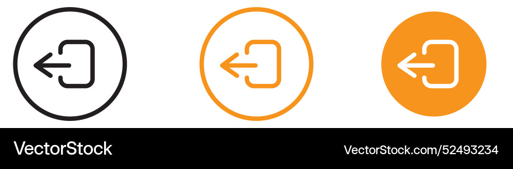 Convenient logout exit icon for user interface Convenient logout exit icon for user interface vector image
