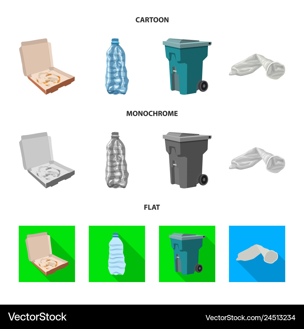 Design of dump and sort symbol collection vector image