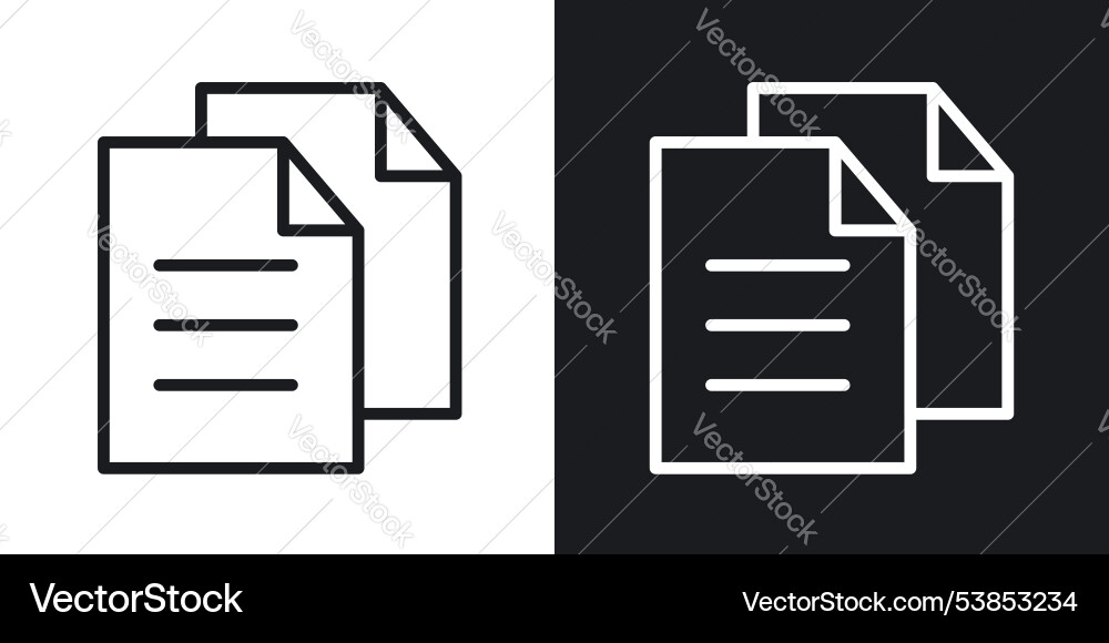 Duplicate icon set Duplicate icon set vector image