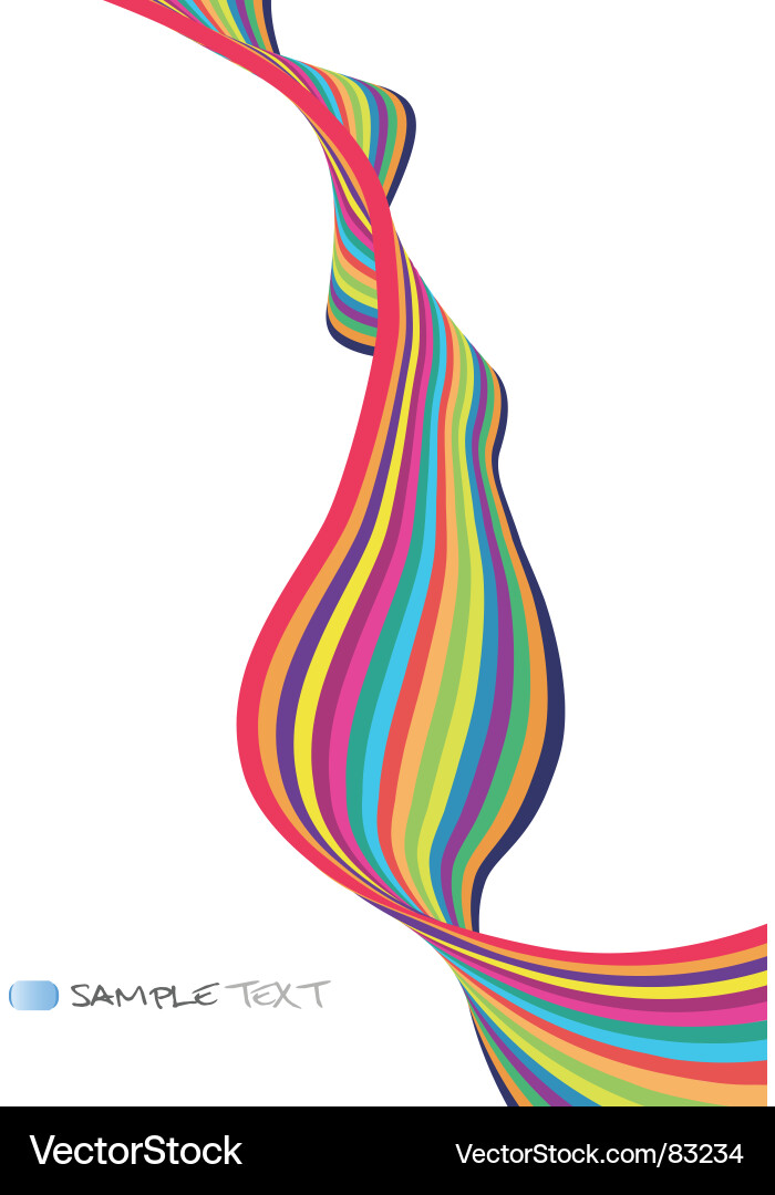 Dynamic Colorful Lines vector image