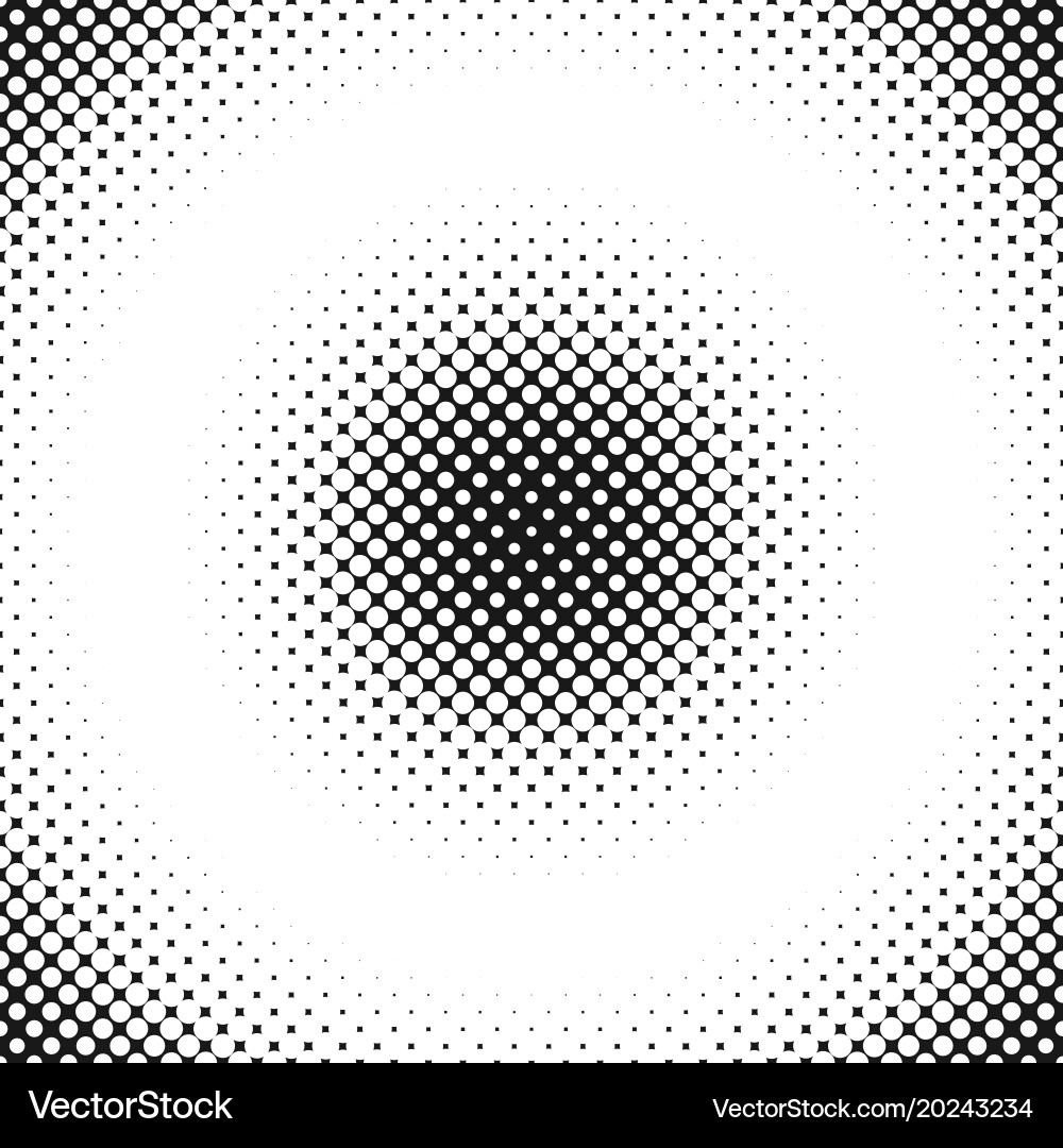 Halftone circle pattern background design vector image