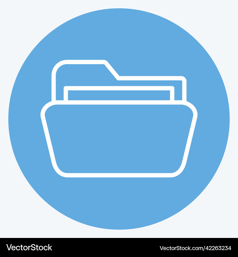 Icon folder 2 suitable for web interface symbol vector image