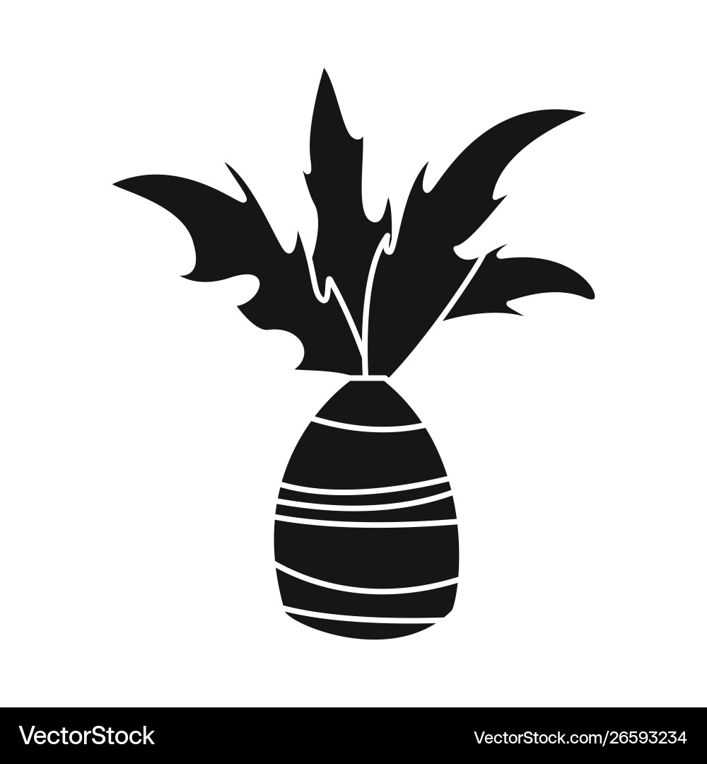 Isolated object palm and green symbol set vector image