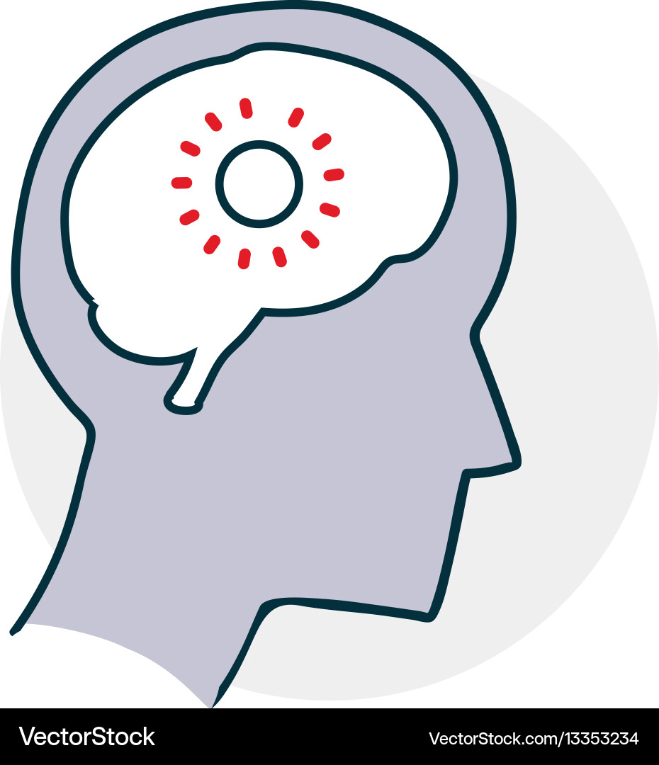 Problems with the brain Vector Image
