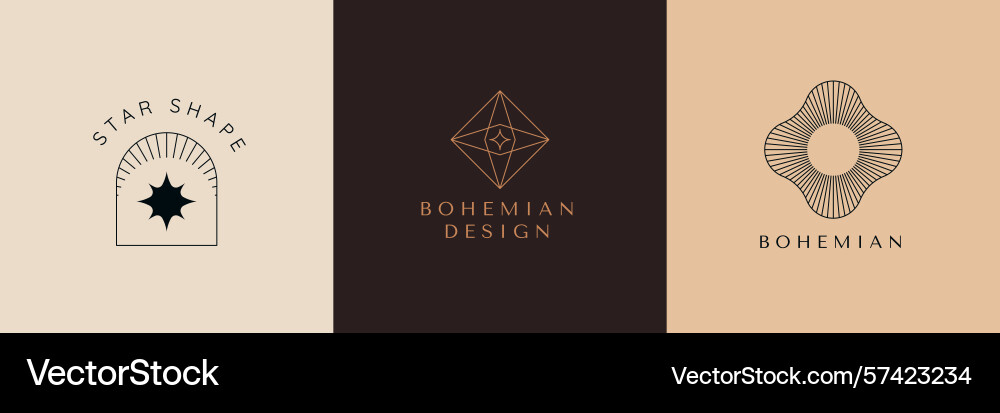 Set of design elements and shapes for abstract vector image