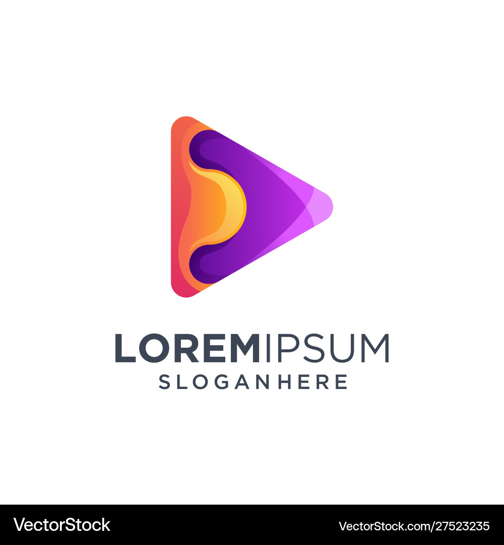 Buntes Design-Logo-Design Konzept Buntes Design-Logo-Design Konzept vektorbild
