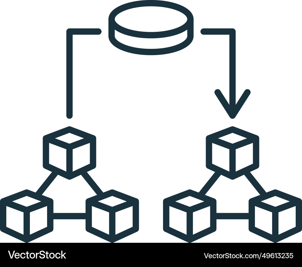 Cross-chain transactions icon monochrome simple Cross-chain transactions icon monochrome simple vector image
