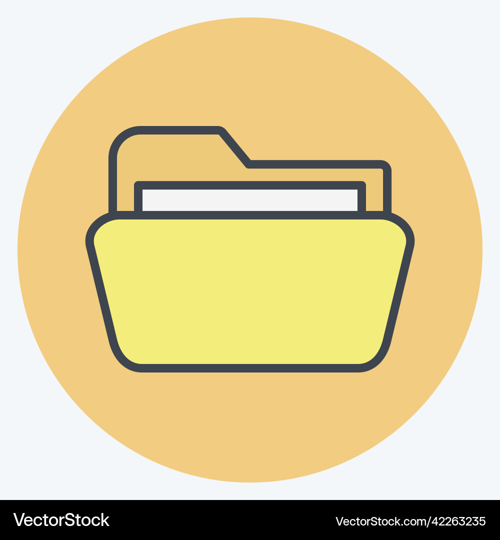 Icon folder 2 suitable for web interface symbol Icon folder 2 suitable for web interface symbol vector image