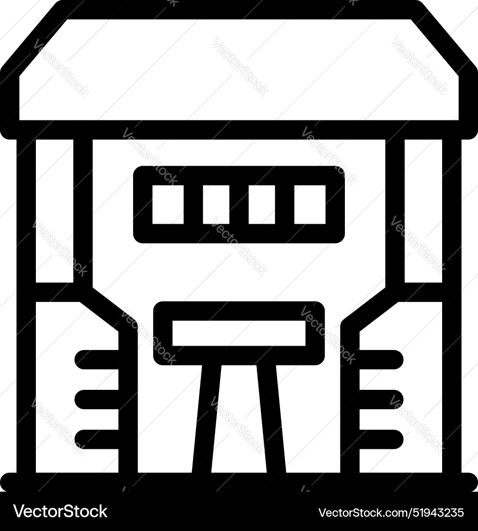 Modern data center building hosting servers Vector Image