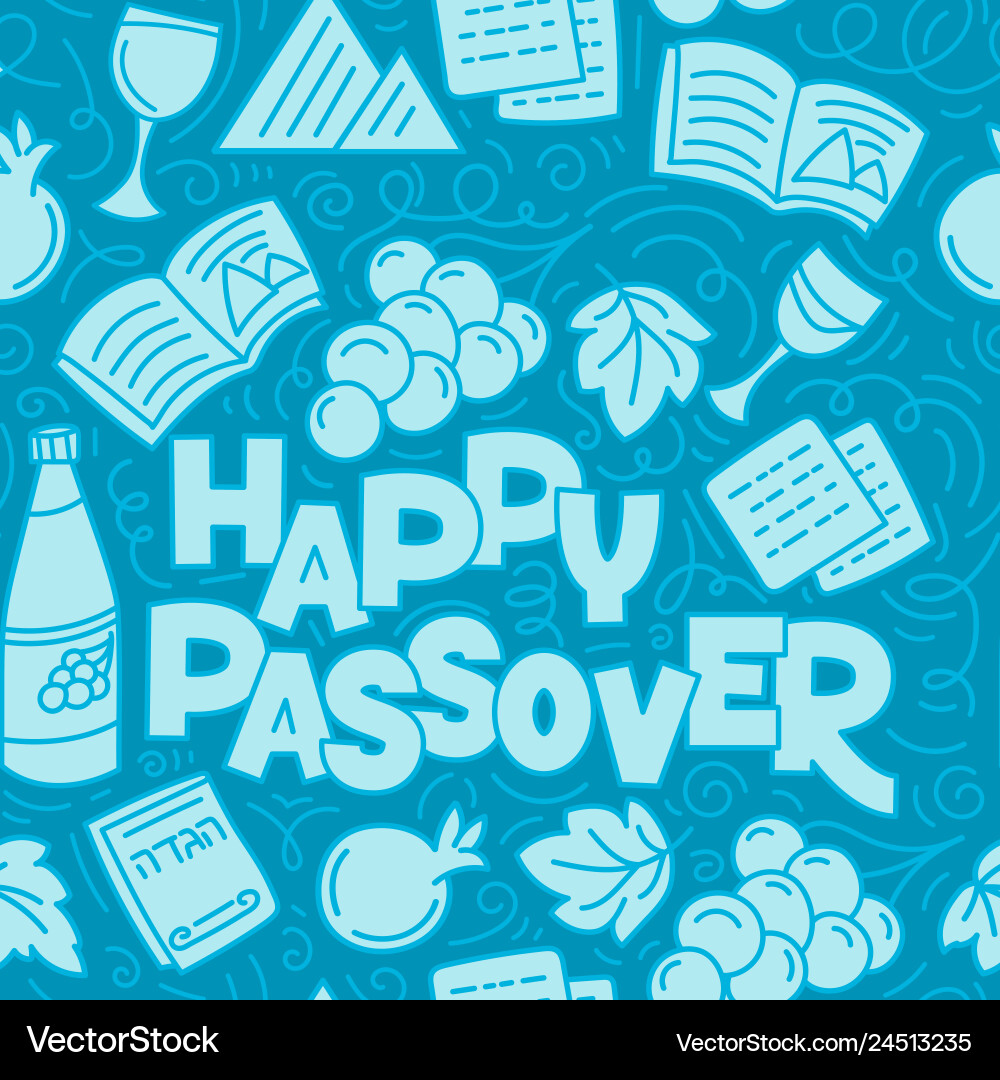 Passover seamless pattern Passover seamless pattern vector image