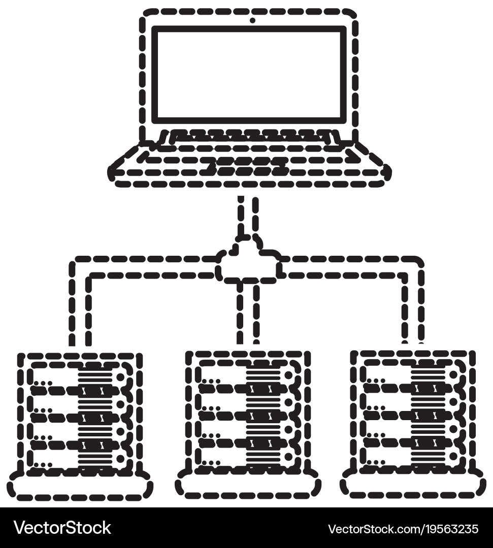 Web hosting design vector image