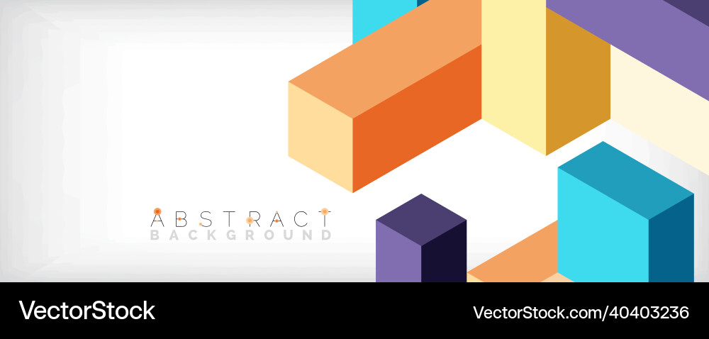 Abstract background 3d cubes cubic elements Abstract background 3d cubes cubic elements vector image