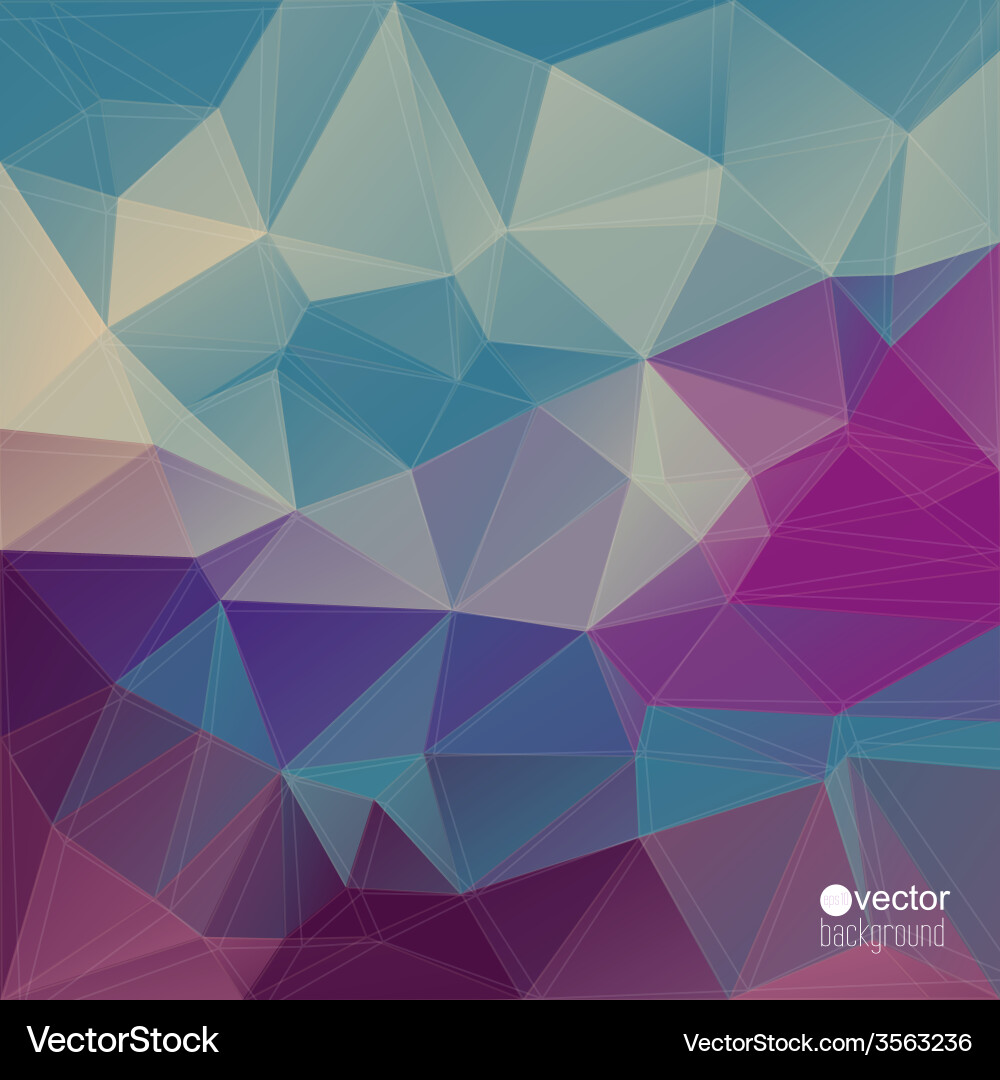 Abstract background with triangles and polygon Vector Image