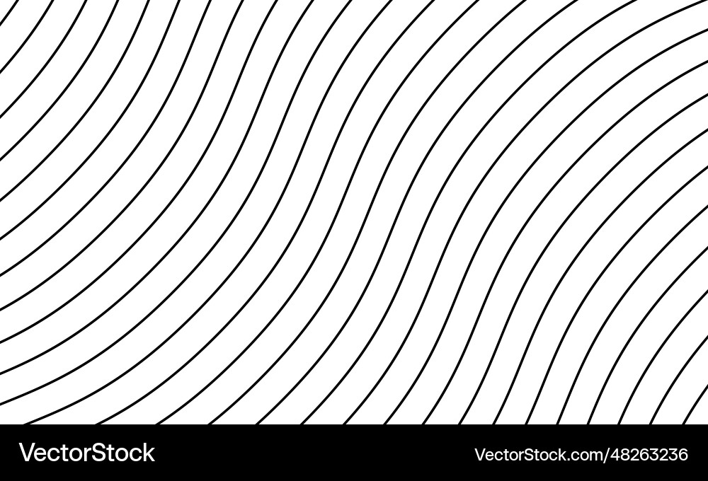 Abstract curved lines seamless pattern vector image