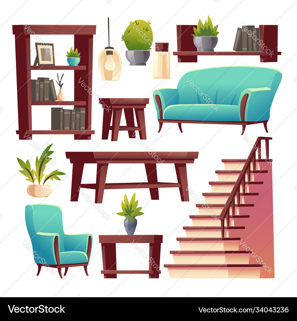 Cozy Rustic Hallway Interior Vector Image