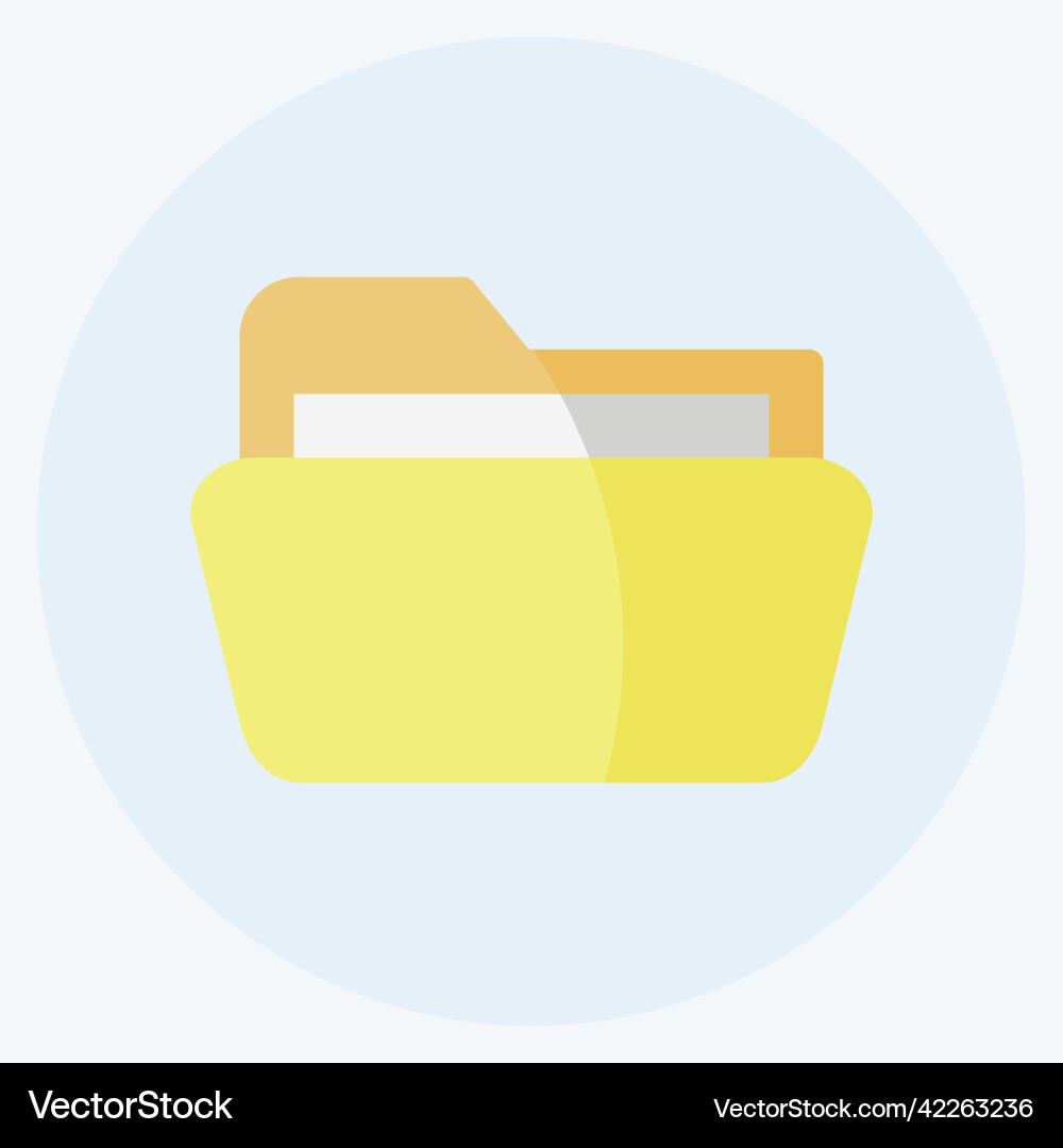 Icon folder 2 suitable for web interface symbol Icon folder 2 suitable for web interface symbol vector image