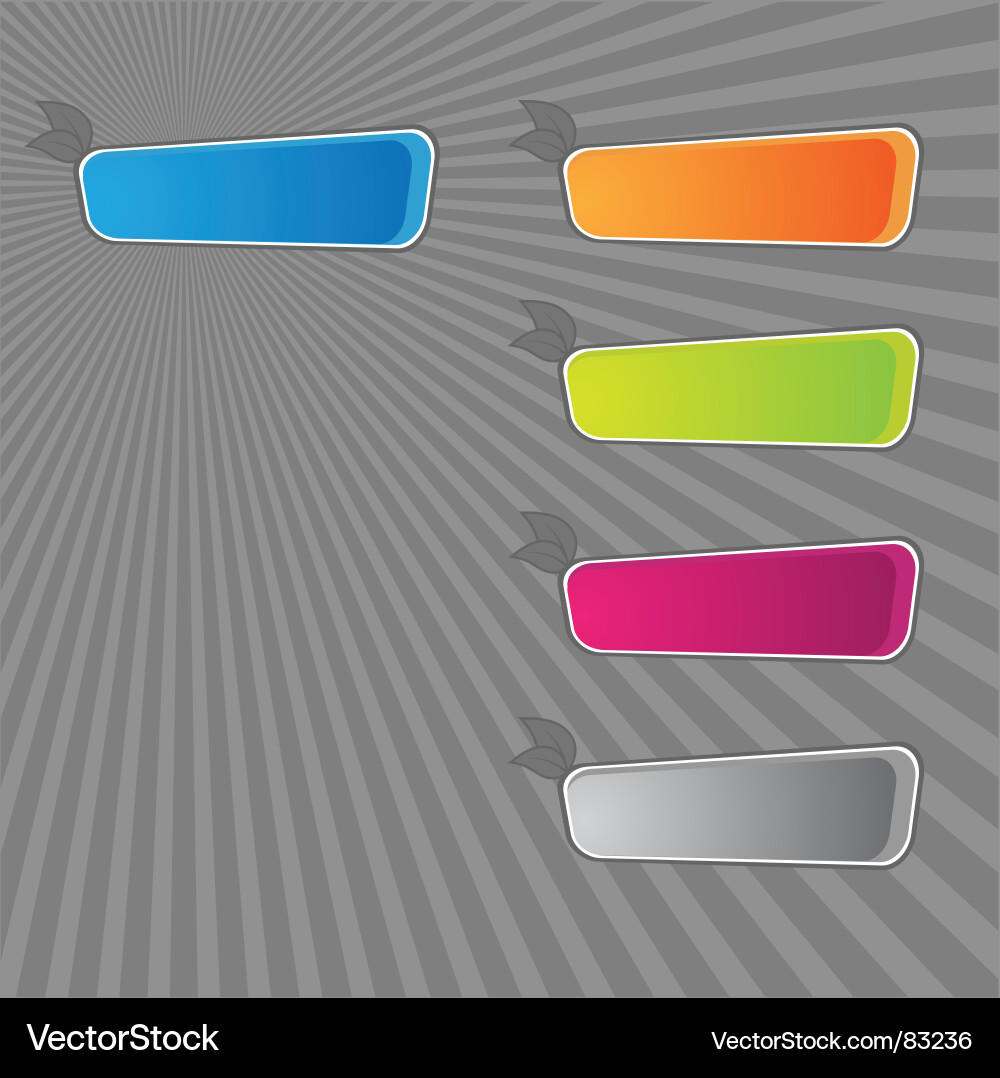 Label set vector image