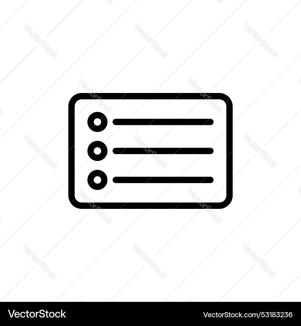 Menu list button icon isolated on white background Menu list button icon isolated on white background vector image